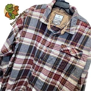 Legendary Whitetails Buck Camp 4XL Flannel Shirt Plaid Long Sleeve Menswear